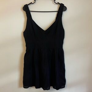 Abercrombie and Fitch Large NWT Black 100% Cotton Dress Vacation
